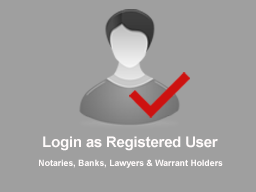 Log in as registered user